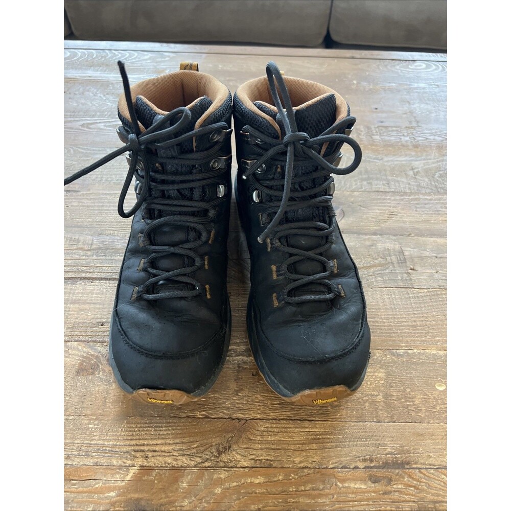 LL Bean Men's Trailfinder Hiking Boots Black Size 9.5 Waterproof Vibram Sole EUC